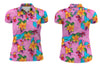 Sharky&#39;s Floral Polo Shirt Ladies