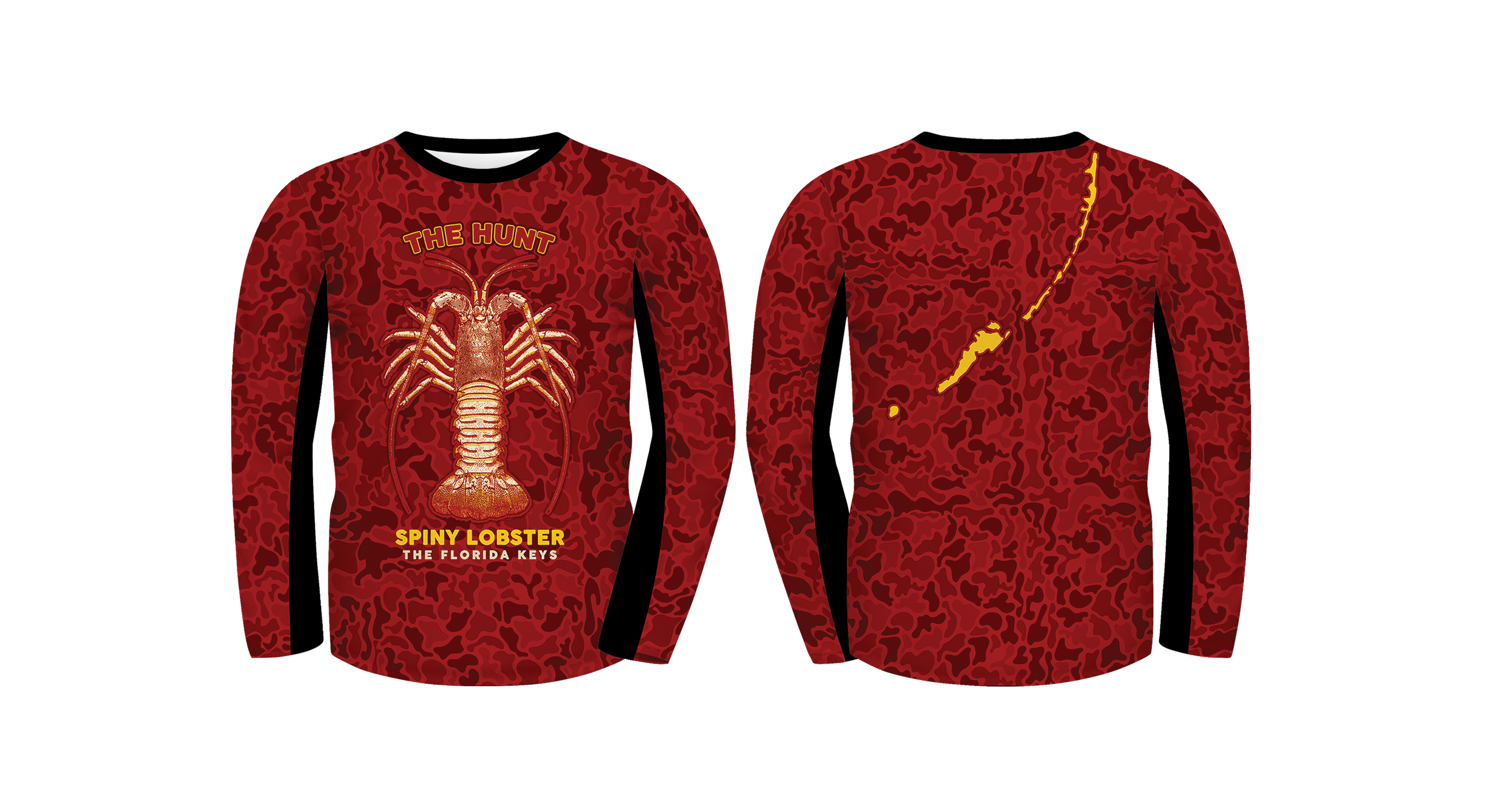UPF 50 Performance Fishing Shirt – Lightweight Quick-Dry Long Sleeve Sun Protection Hunt Spiny Lobster