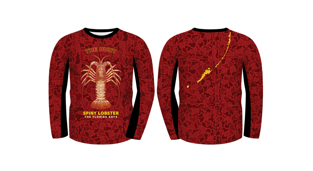 UPF 50 Performance Fishing Shirt – Lightweight Quick-Dry Long Sleeve Sun Protection Hunt Spiny Lobster