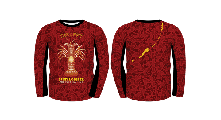 UPF 50 Performance Fishing Shirt – Lightweight Quick-Dry Long Sleeve Sun Protection Hunt Spiny Lobster