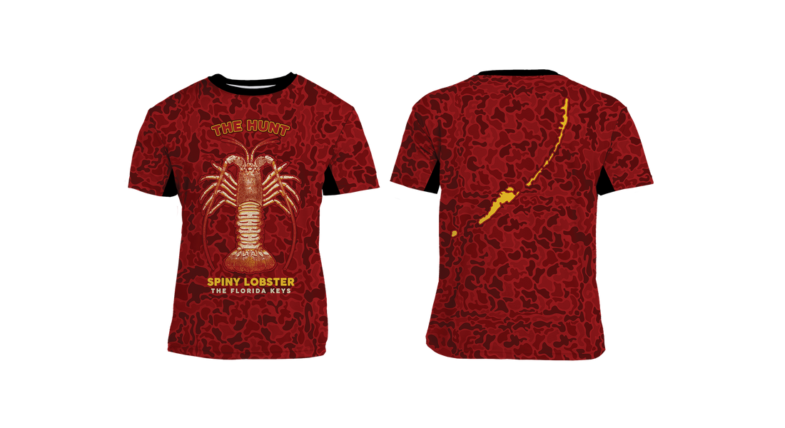 UPF 50+ Performance Fishing Shirt | Lightweight UV Sun Protection Apparel Hunt Spiny Lobster