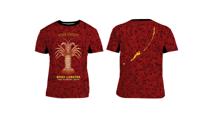 UPF 50+ Performance Fishing Shirt | Lightweight UV Sun Protection Apparel Hunt Spiny Lobster