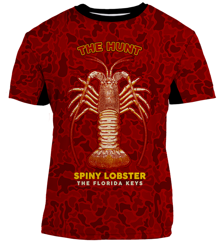 UPF 50+ Performance Fishing Shirt | Lightweight UV Sun Protection Apparel Hunt Spiny Lobster