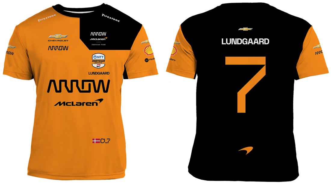 Men's 2026 Christian Lundgaard IndyCar Racing Driver Jersey – Performance Motorsport Shirt