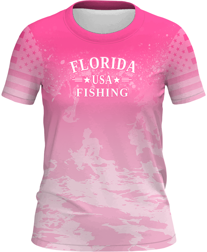 Women UPF 50+ Performance Fishing Shirt | Lightweight UV Sun Protection Apparel MARLIN SPLAT WATER