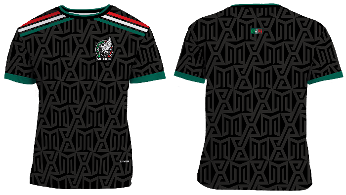 UPF 50+ Performance Shirt | Mexico 2026 Black Replica Jersey