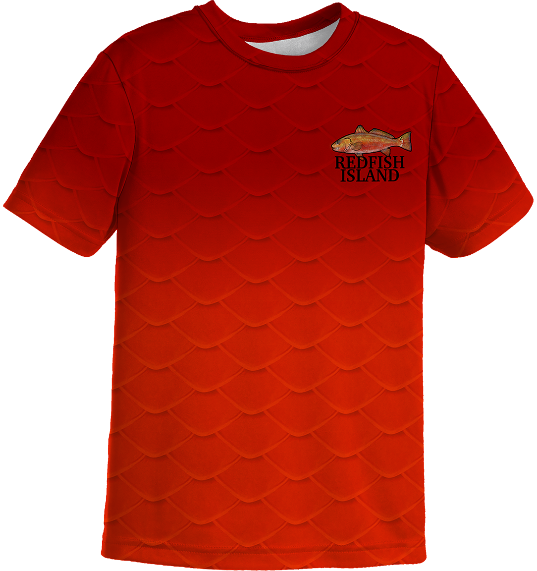 UPF 50+ Performance Fishing Shirt | Lightweight UV Sun Protection Apparel REDFISH TAIL SCALES