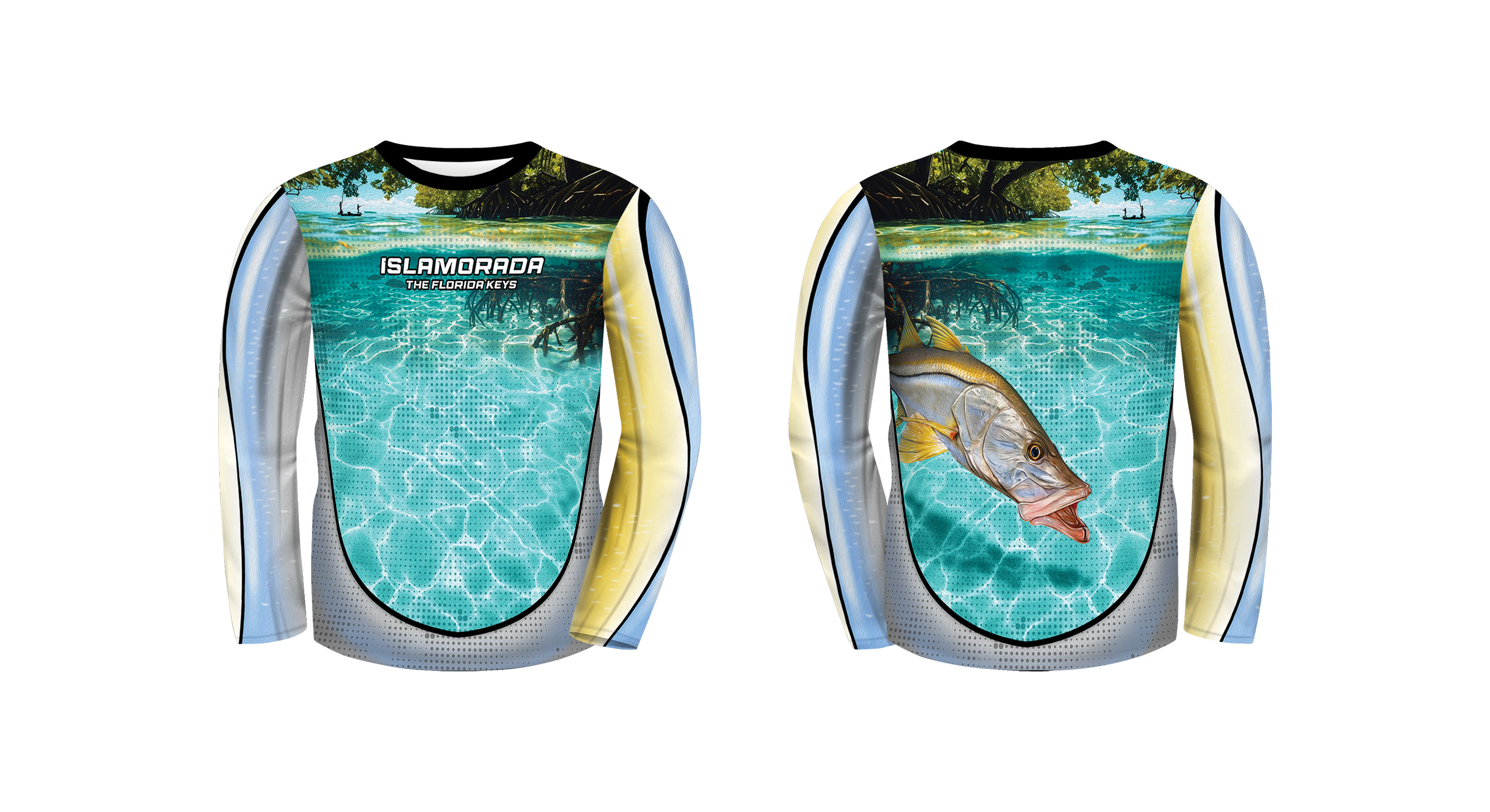 UPF 50 Performance Fishing Shirt – Lightweight Quick-Dry Long Sleeve Sun Protection Snook The Flats Mangrove