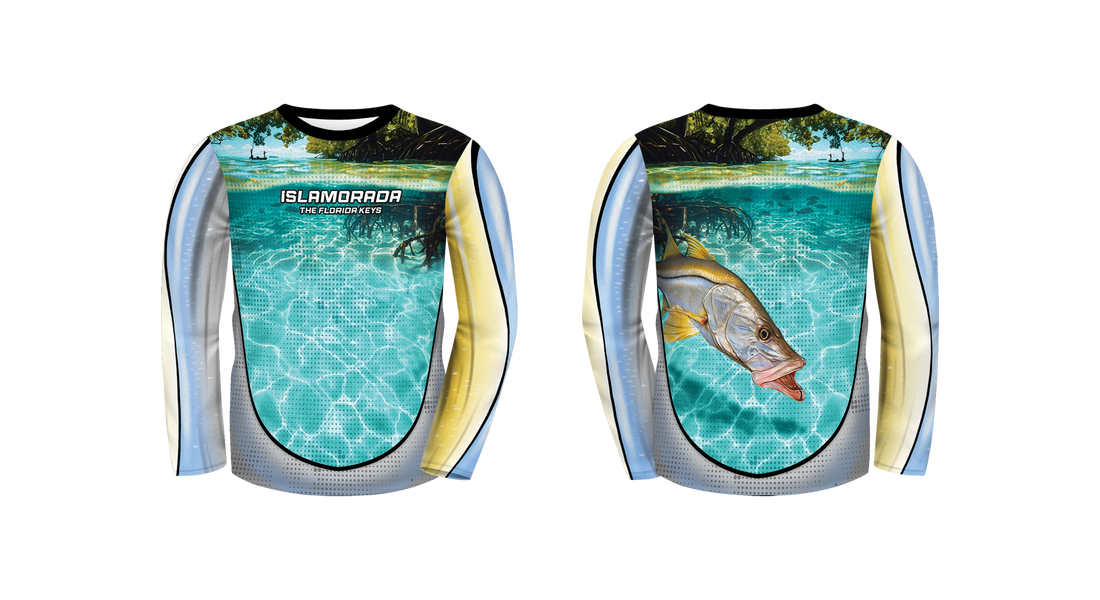 UPF 50 Performance Fishing Shirt – Lightweight Quick-Dry Long Sleeve Sun Protection Snook The Flats Mangrove