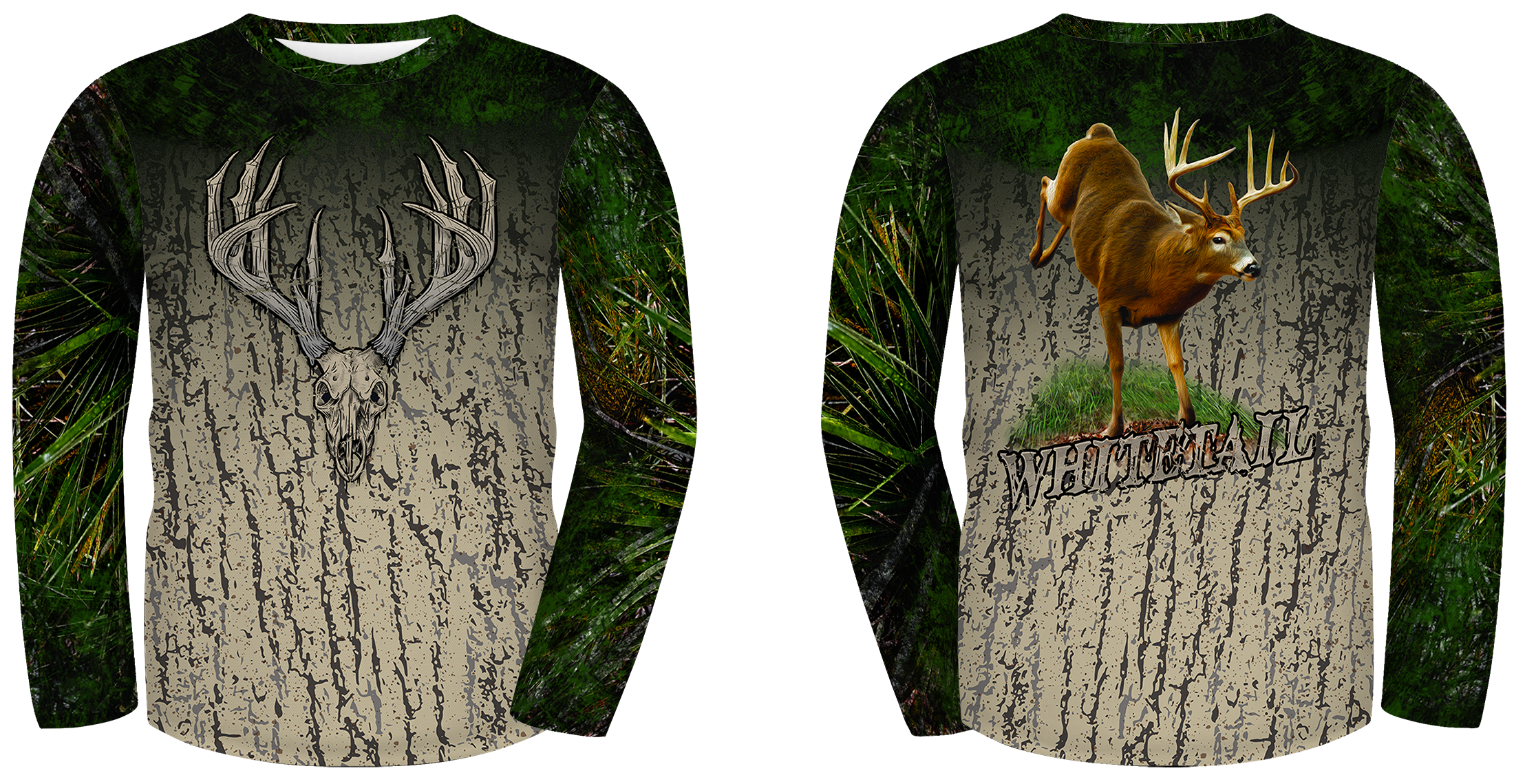 UPF 50+ Performance Hunting Shirt | Lightweight UV Sun Protection Apparel WHITETAIL DEER
