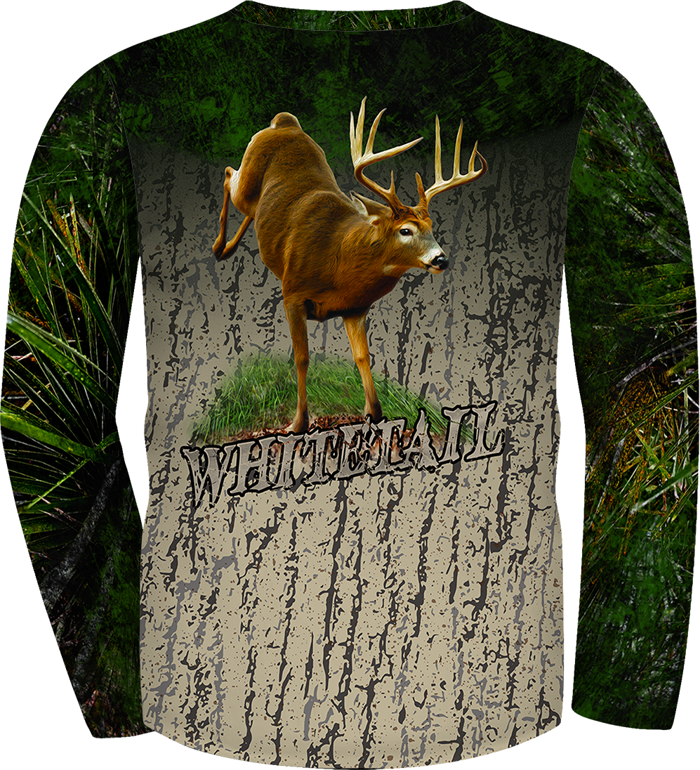 UPF 50+ Performance Hunting Shirt | Lightweight UV Sun Protection Apparel WHITETAIL DEER