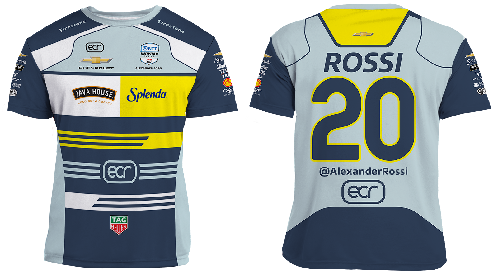 Men's 2026 Alexander Rossi IndyCar Racing Driver Jersey – Performance Motorsport Shirt