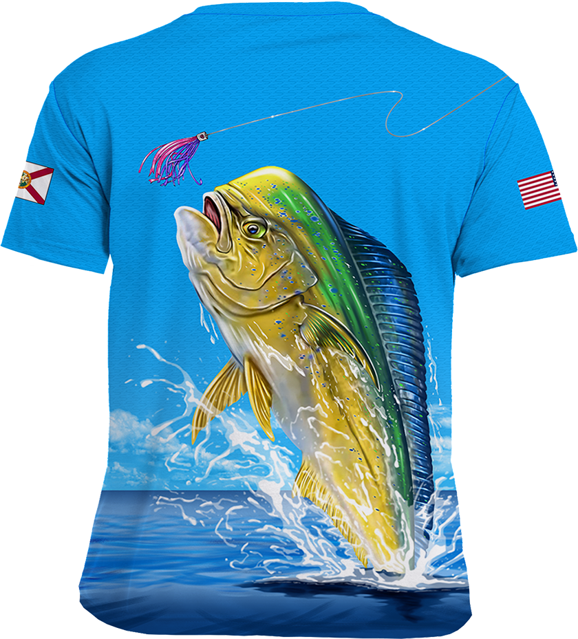 UPF 50+ Performance Fishing Shirt | Lightweight UV Sun Protection Apparel Dorado Air Jump