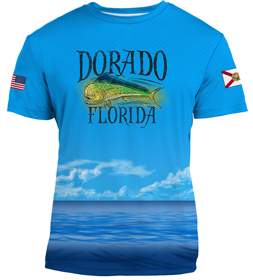 UPF 50+ Performance Fishing Shirt | Lightweight UV Sun Protection Apparel Dorado Air Jump