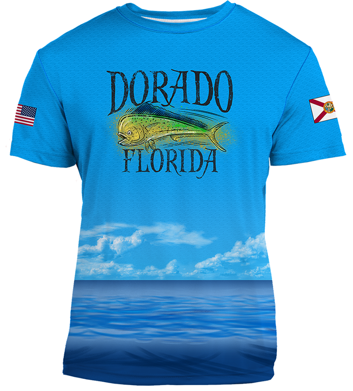 UPF 50+ Performance Fishing Shirt | Lightweight UV Sun Protection Apparel Dorado Air Jump