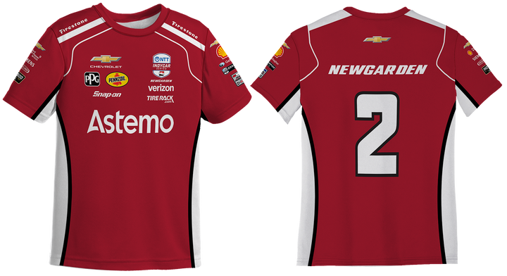 Youth 2026 Josef Newgarden IndyCar Racing Driver Jersey – Performance Motorsport Shirt