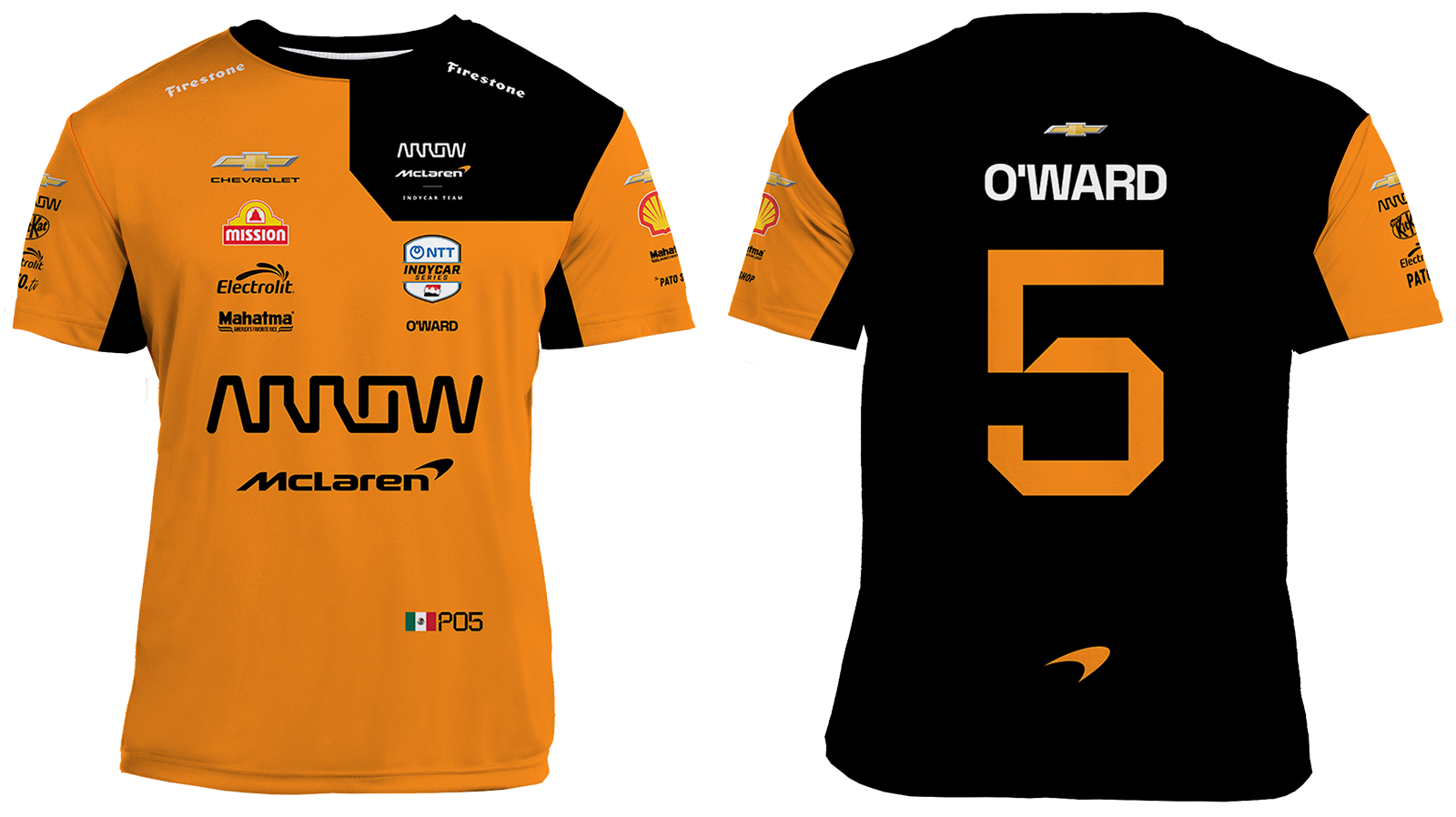 Men's 2026 Patricio O'ward IndyCar Racing Driver Jersey – Performance Motorsport Shirt