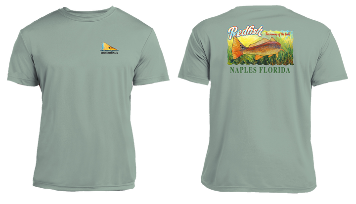 UPF 50+ Performance Fishing Shirt | Lightweight UV Sun Protection Apparel Redfish Running of the Bulls