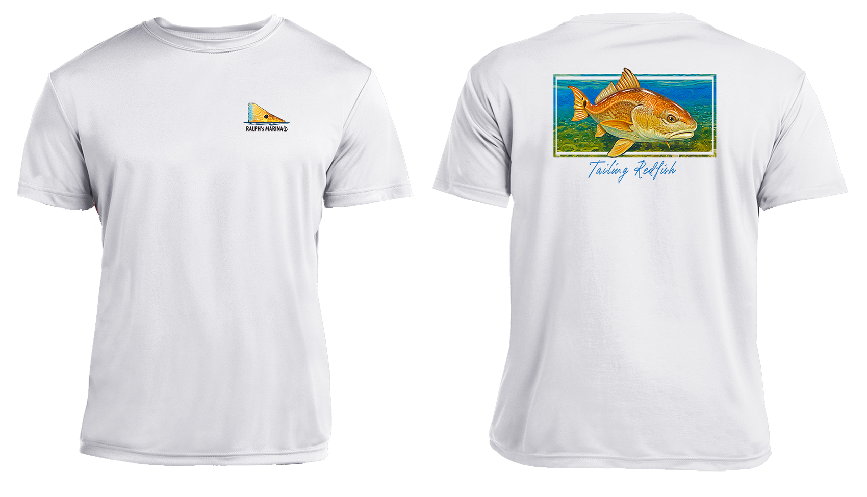 UPF 50+ Performance Fishing Shirt | Lightweight UV Sun Protection Apparel Redfish Tailing Reef