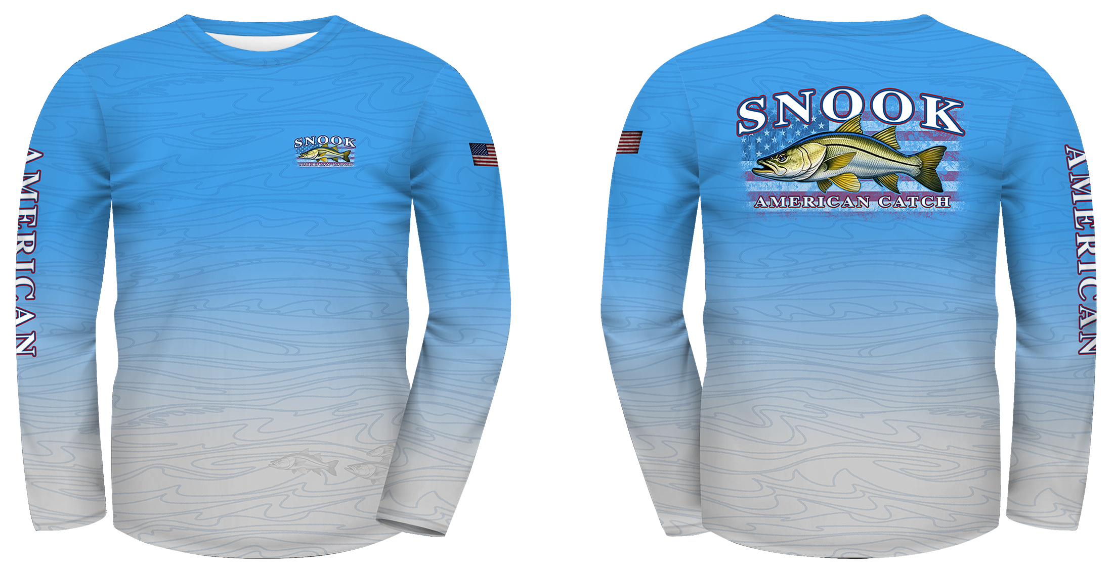 UPF 50 Performance Fishing Shirt – Lightweight Quick-Dry Long Sleeve Sun Protection Snook American Catch