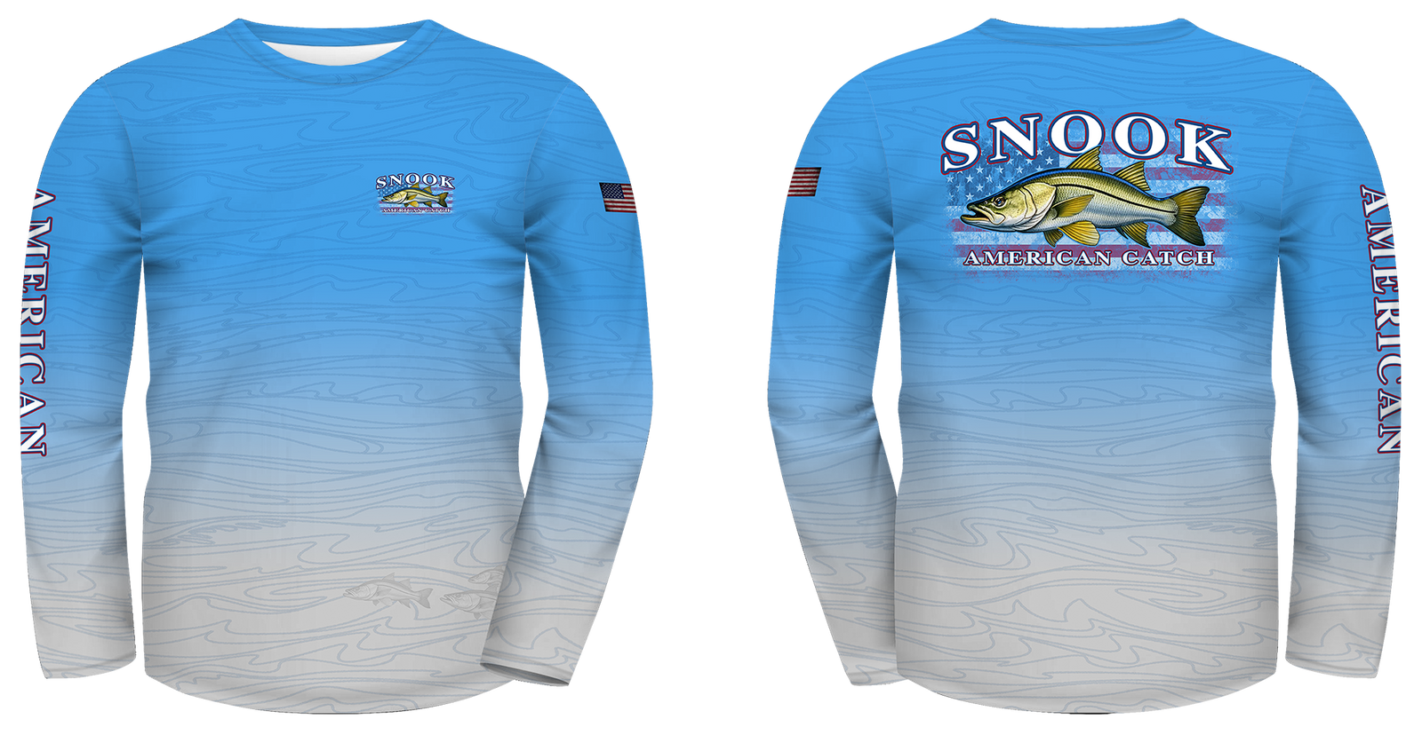 UPF 50 Performance Fishing Shirt – Lightweight Quick-Dry Long Sleeve Sun Protection Snook American Catch