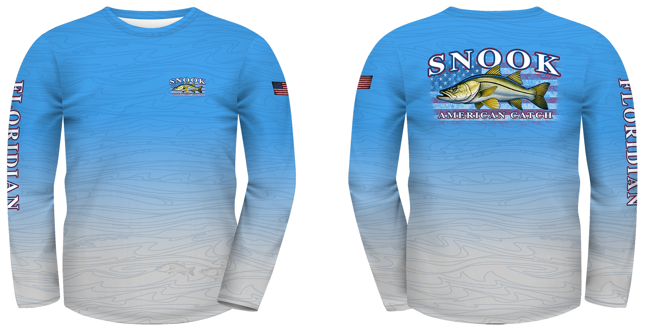 UPF 50 Performance Fishing Shirt – Lightweight Quick-Dry Long Sleeve Sun Protection Snook American Catch