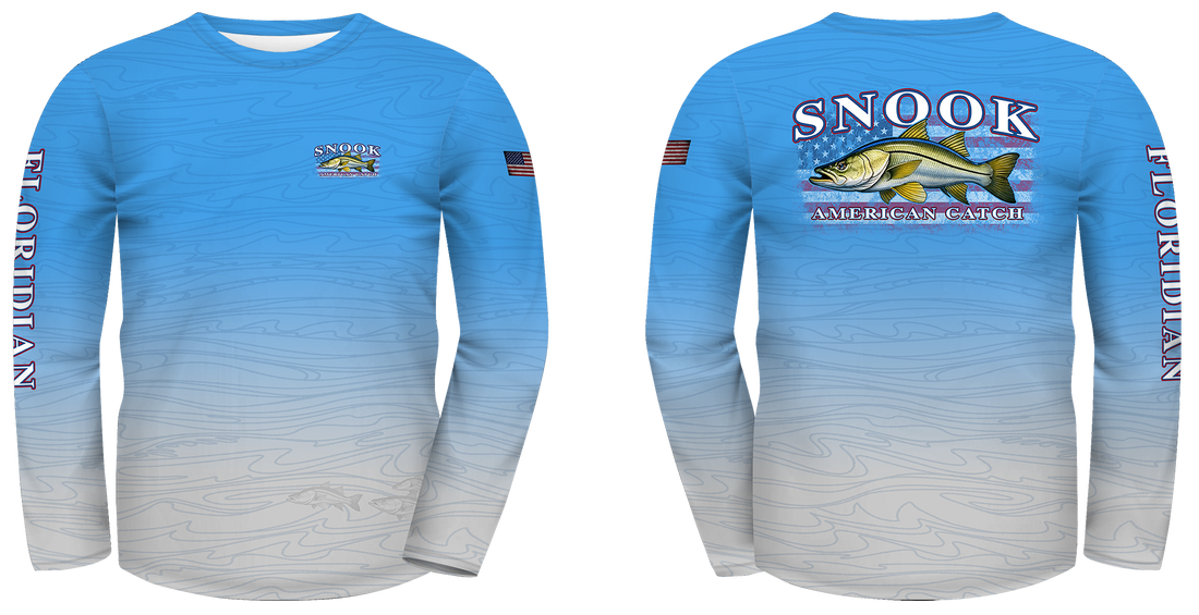 UPF 50 Performance Fishing Shirt – Lightweight Quick-Dry Long Sleeve Sun Protection Snook American Catch