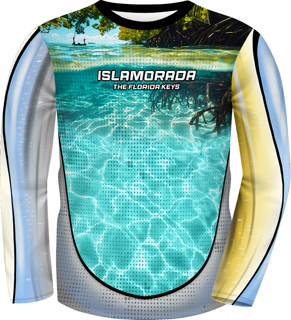 UPF 50 Performance Fishing Shirt – Lightweight Quick-Dry Long Sleeve Sun Protection Snook The Flats Mangrove