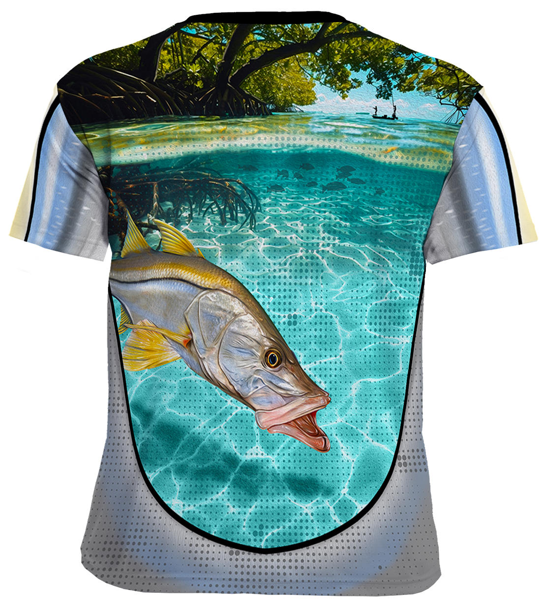 UPF 50+ Performance Fishing Shirt | Lightweight UV Sun Protection Apparel Snook The Flats Mangrove