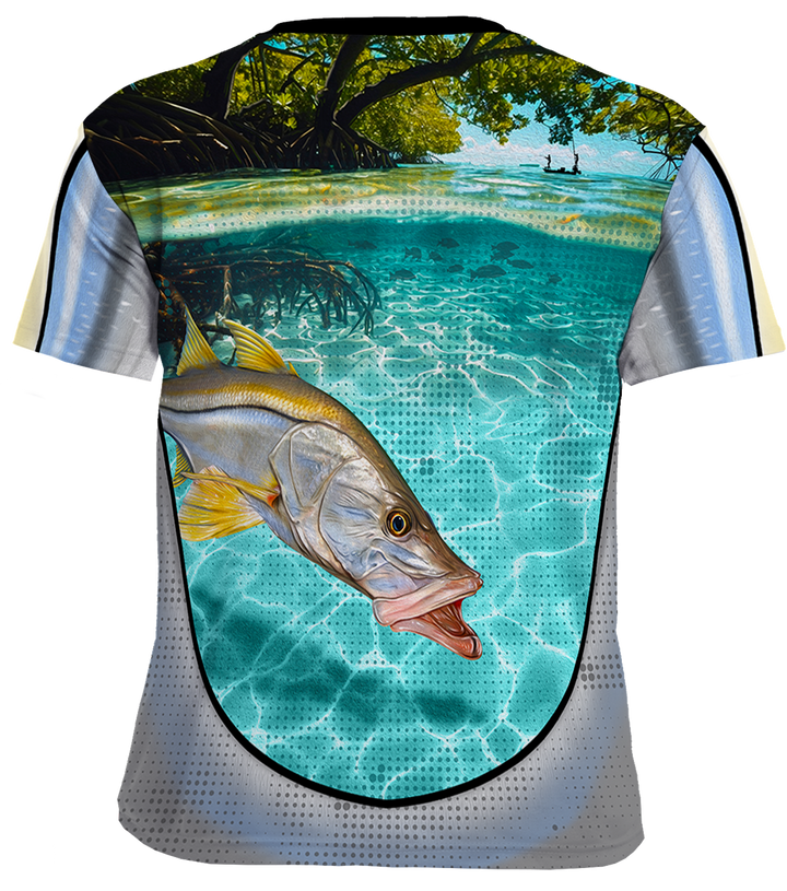 UPF 50+ Performance Fishing Shirt | Lightweight UV Sun Protection Apparel Snook The Flats Mangrove