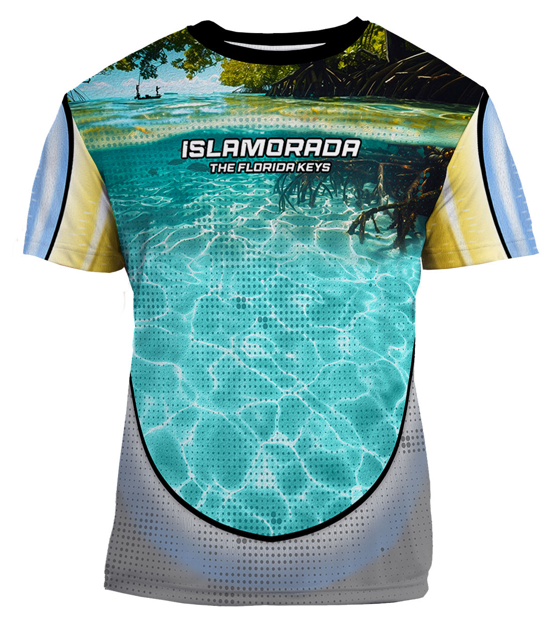 UPF 50+ Performance Fishing Shirt | Lightweight UV Sun Protection Apparel Snook The Flats Mangrove