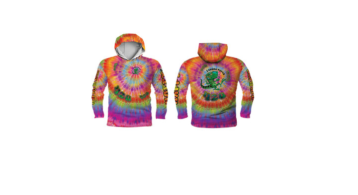 UPF 50+ Performance Hoodie Jersey | Lightweight UV Sun Protection Apparel I Guana Party 420