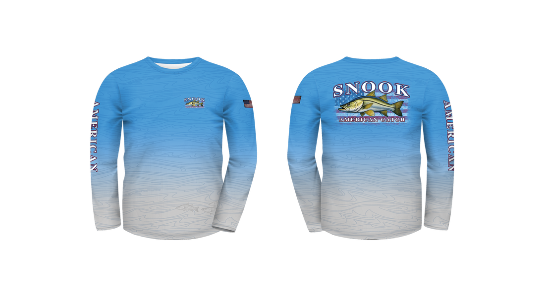 UPF 50 Performance Fishing Shirt – Lightweight Quick-Dry Long Sleeve Sun Protection Snook American Catch
