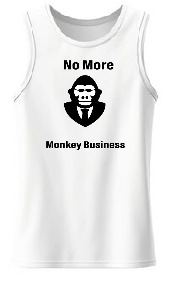 No More Monkey Business | Premium Cotton Tank Top