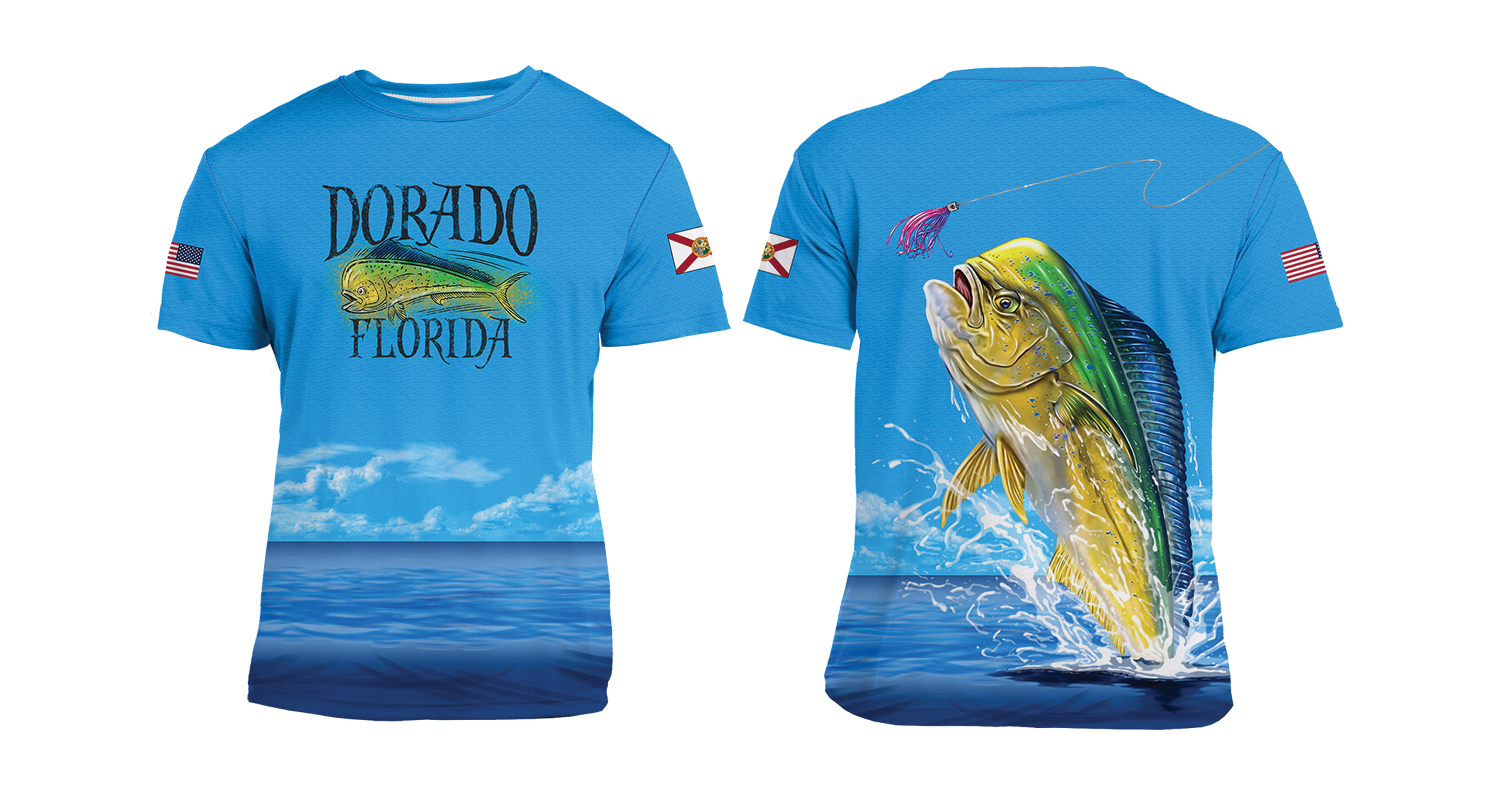 UPF 50+ Performance Fishing Shirt | Lightweight UV Sun Protection Apparel Dorado Air Jump