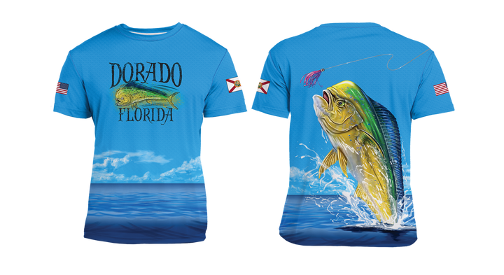 UPF 50+ Performance Fishing Shirt | Lightweight UV Sun Protection Apparel Dorado Air Jump