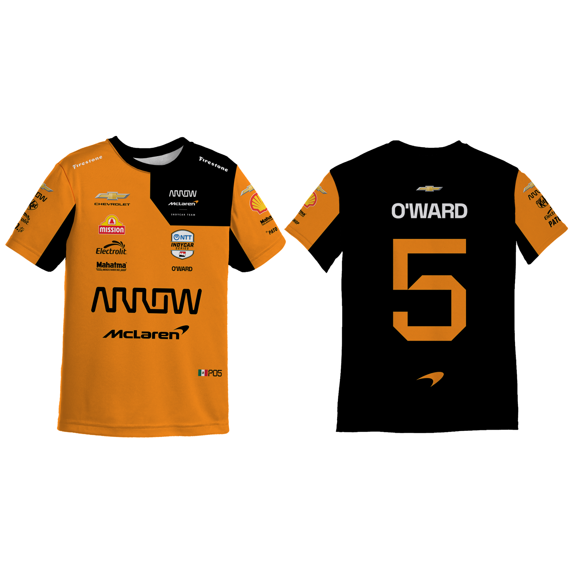 Youth 2026 Patricio O'ward IndyCar Racing Driver Jersey – Performance Motorsport Shirt