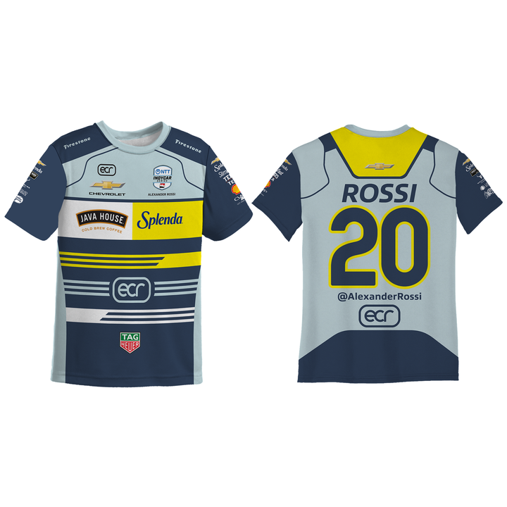 Youth 2026 Alexander Rossi IndyCar Racing Driver Jersey – Performance Motorsport Shirt