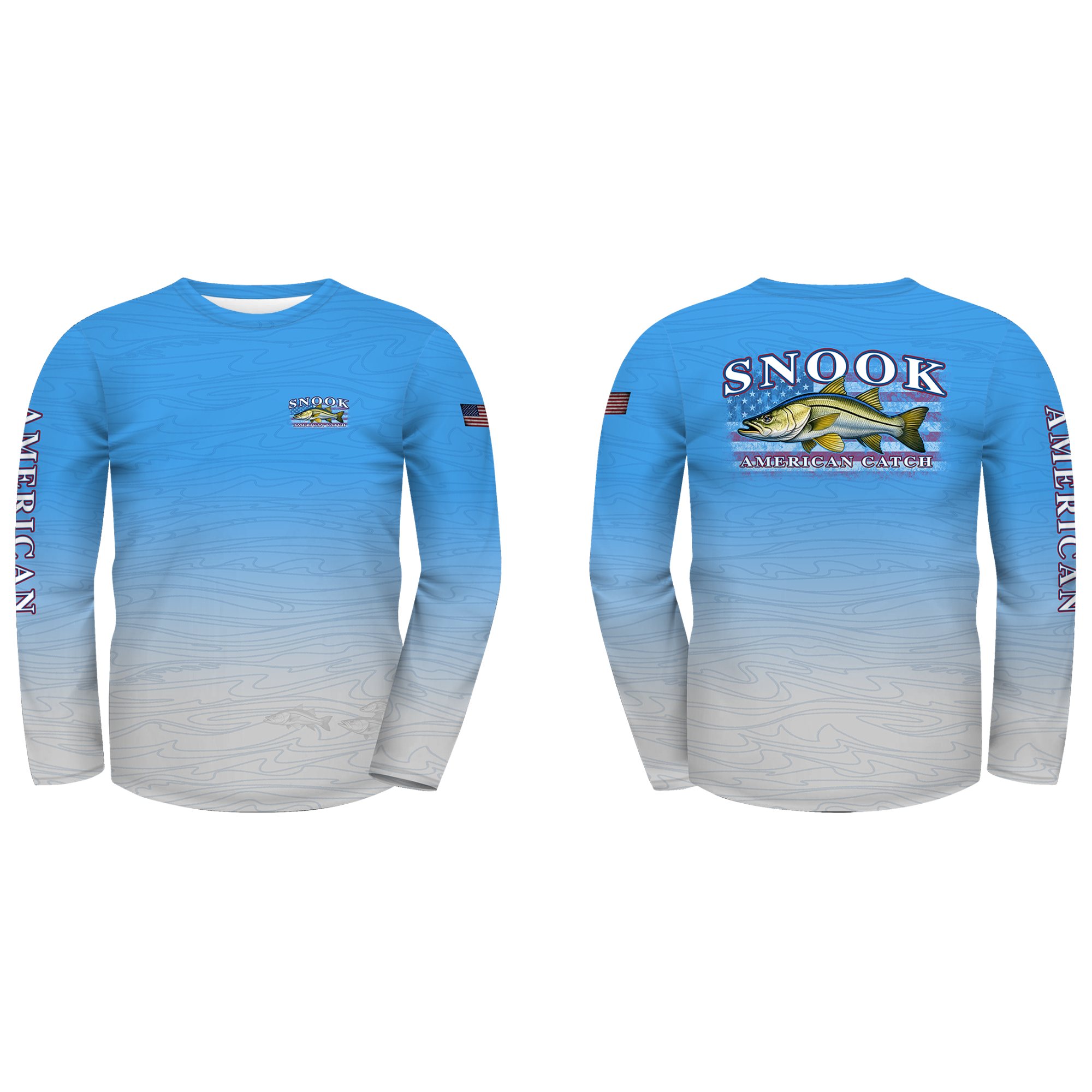 UPF 50 Performance Fishing Shirt – Lightweight Quick-Dry Long Sleeve Sun Protection Snook American Catch