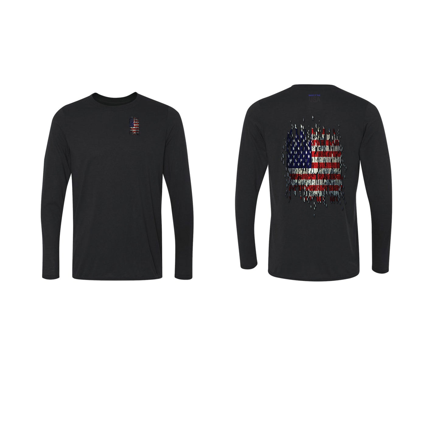 Fishing Shirt Distressed Flag