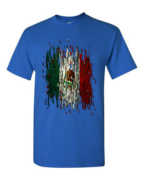 T-Shirt Mexico Distressed Flag