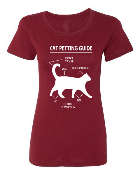 T-shirt Cat Petting Guide