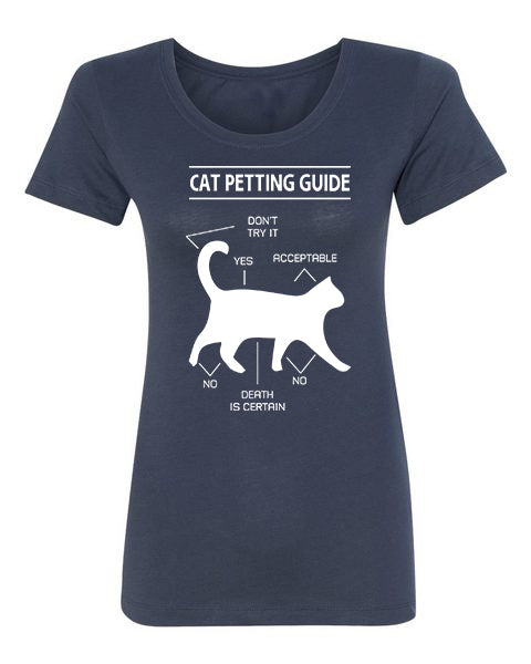 T-shirt Cat Petting Guide