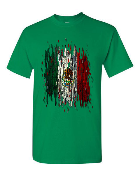 T-Shirt Mexico Distressed Flag