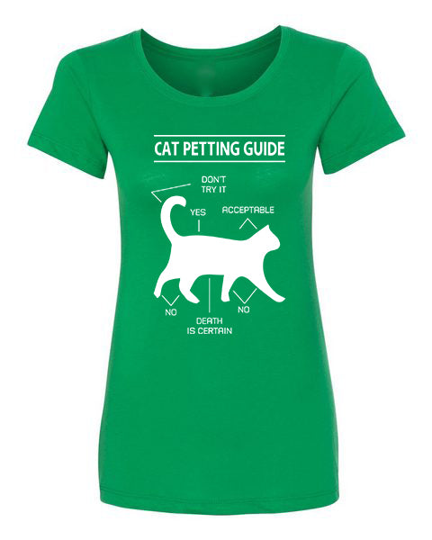 T-shirt Cat Petting Guide