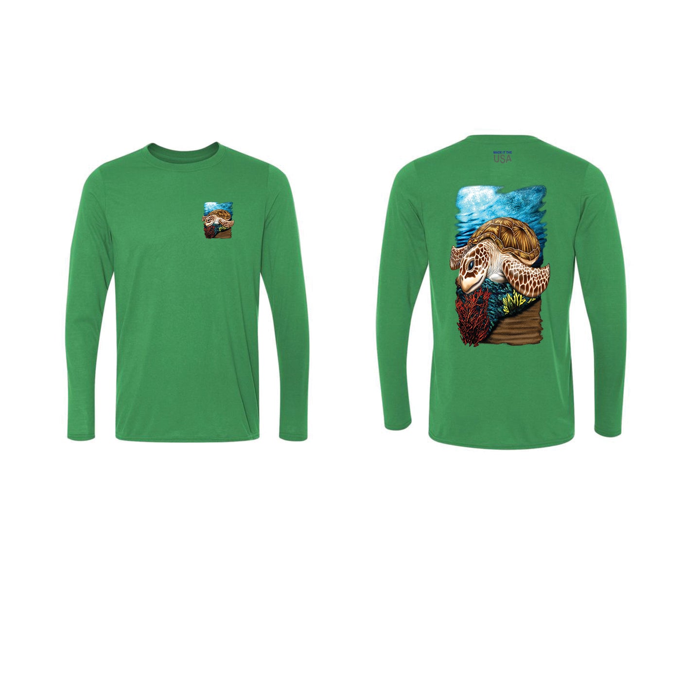 Fishing Shirt Grazing Turtle