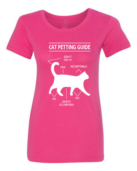 T-shirt Cat Petting Guide