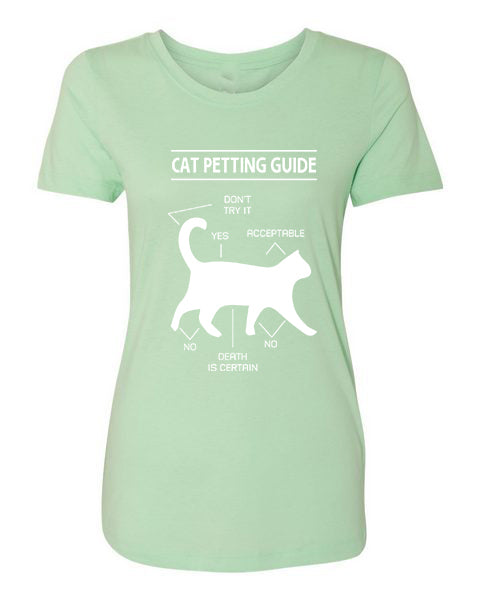T-shirt Cat Petting Guide