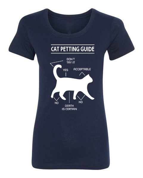 T-shirt Cat Petting Guide