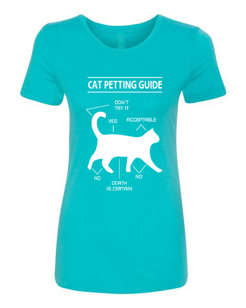 T-shirt Cat Petting Guide
